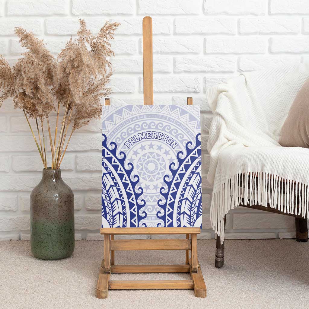 Custom Cook Islands Palmerston Canvas Wall Art Polynesian Tribal Tattoo
