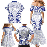 Custom Cook Islands Palmerston Family Matching Mermaid Dress and Hawaiian Shirt Polynesian Tribal Tattoo LT05 - Polynesian Pride
