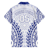 Custom Cook Islands Palmerston Family Matching Off The Shoulder Long Sleeve Dress and Hawaiian Shirt Polynesian Tribal Tattoo LT05 - Polynesian Pride