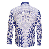 Custom Cook Islands Palmerston Family Matching Off The Shoulder Long Sleeve Dress and Hawaiian Shirt Polynesian Tribal Tattoo LT05 - Polynesian Pride