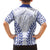 Custom Cook Islands Palmerston Family Matching Off Shoulder Short Dress and Hawaiian Shirt Polynesian Tribal Tattoo