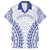 Custom Cook Islands Palmerston Family Matching Off Shoulder Short Dress and Hawaiian Shirt Polynesian Tribal Tattoo