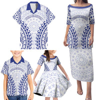 Custom Cook Islands Palmerston Family Matching Puletasi and Hawaiian Shirt Polynesian Tribal Tattoo LT05 - Polynesian Pride