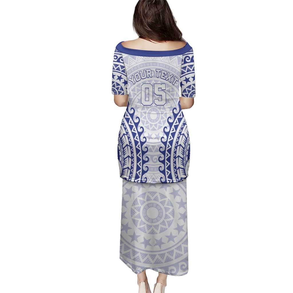 Custom Cook Islands Palmerston Family Matching Puletasi and Hawaiian Shirt Polynesian Tribal Tattoo LT05 - Polynesian Pride