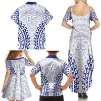 Custom Cook Islands Palmerston Family Matching Summer Maxi Dress and Hawaiian Shirt Polynesian Tribal Tattoo LT05 - Polynesian Pride