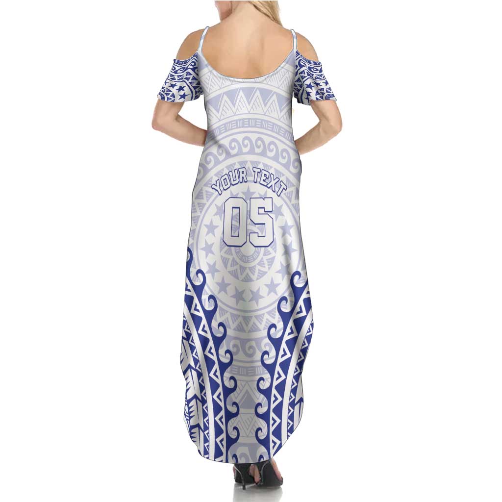 Custom Cook Islands Palmerston Family Matching Summer Maxi Dress and Hawaiian Shirt Polynesian Tribal Tattoo LT05 - Polynesian Pride