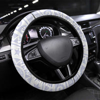 Cook Islands Palmerston Steering Wheel Cover Polynesian Tribal Tattoo