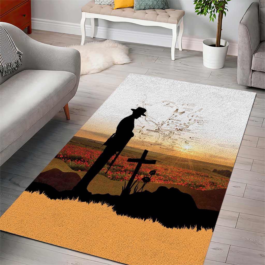 Australia And New Zealand ANZAC Day Area Rug Battle Of Beersheba