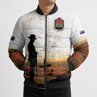 Australia And New Zealand ANZAC Day Bomber Puffer Jacket Battle Of Beersheba