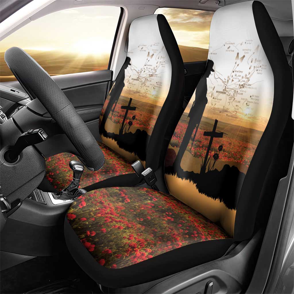 Australia And New Zealand ANZAC Day Car Seat Cover Battle Of Beersheba LT05 - Polynesian Pride