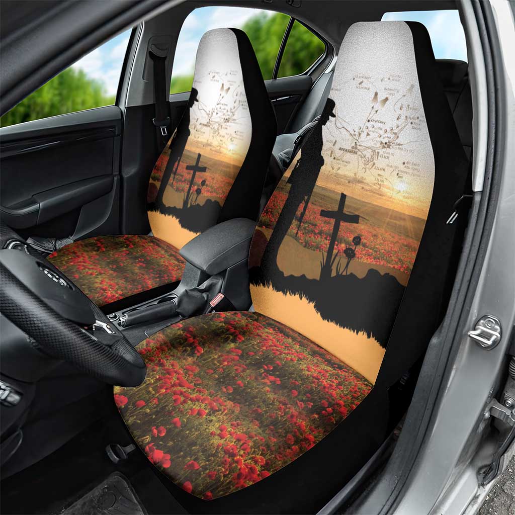 Australia And New Zealand ANZAC Day Car Seat Cover Battle Of Beersheba LT05 - Polynesian Pride