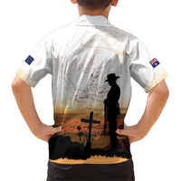 Australia And New Zealand ANZAC Day Family Matching Off Shoulder Short Dress and Hawaiian Shirt Battle Of Beersheba LT05 - Polynesian Pride