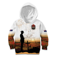 Australia And New Zealand ANZAC Day Kid Hoodie Battle Of Beersheba LT05 Hoodie Beige - Polynesian Pride