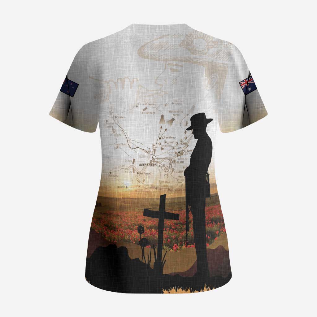 Australia And New Zealand ANZAC Day Scrub Top Battle Of Beersheba