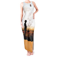 Australia And New Zealand ANZAC Day Tank Maxi Dress Battle Of Beersheba LT05 Women Beige - Polynesian Pride