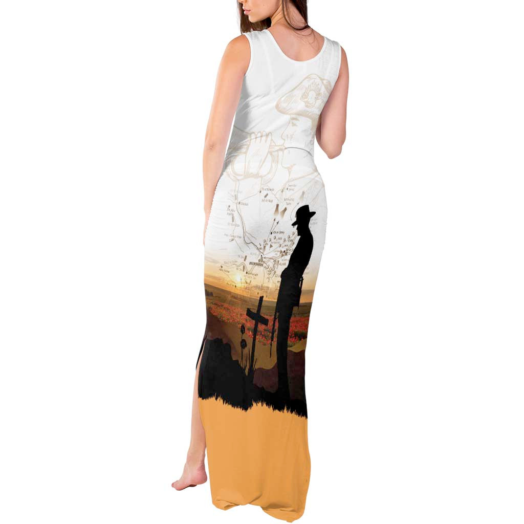 Australia And New Zealand ANZAC Day Tank Maxi Dress Battle Of Beersheba LT05 - Polynesian Pride