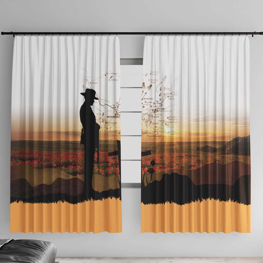 Australia And New Zealand ANZAC Day Window Curtain Battle Of Beersheba