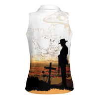 Australia And New Zealand ANZAC Day Women Sleeveless Polo Shirt Battle Of Beersheba LT05 - Polynesian Pride