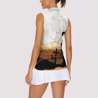 Australia And New Zealand ANZAC Day Women Sleeveless Polo Shirt Battle Of Beersheba LT05 - Polynesian Pride