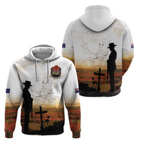 Australia And New Zealand ANZAC Day Zip Hoodie Battle Of Beersheba LT05 - Polynesian Pride
