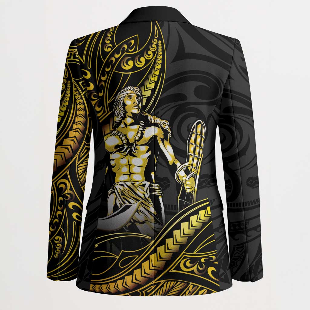 Filipinos Lapu Lapu Hero Blazer Gold Polynesian Tribal Tattoo