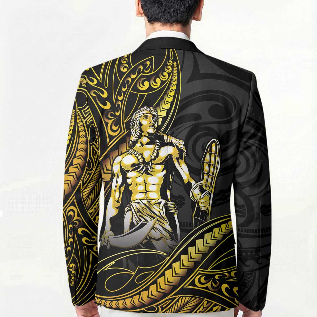 Filipinos Lapu Lapu Hero Blazer Gold Polynesian Tribal Tattoo
