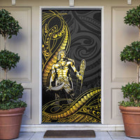 Filipinos Lapu Lapu Hero Door Cover Gold Polynesian Tribal Tattoo