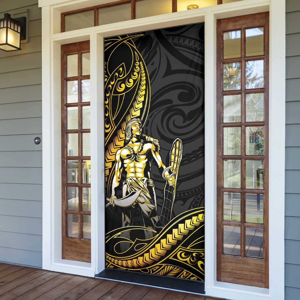 Filipinos Lapu Lapu Hero Door Cover Gold Polynesian Tribal Tattoo