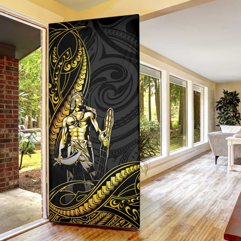 Filipinos Lapu Lapu Hero Door Cover Gold Polynesian Tribal Tattoo