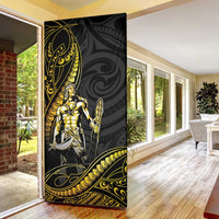 Filipinos Lapu Lapu Hero Door Cover Gold Polynesian Tribal Tattoo