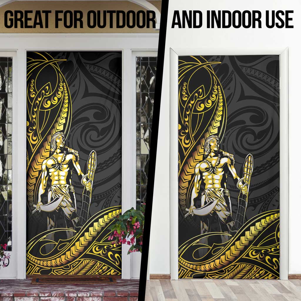 Filipinos Lapu Lapu Hero Door Cover Gold Polynesian Tribal Tattoo