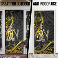 Filipinos Lapu Lapu Hero Door Cover Gold Polynesian Tribal Tattoo