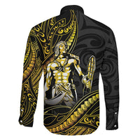 Filipinos Lapu Lapu Hero Family Matching Puletasi and Hawaiian Shirt Gold Polynesian Tribal Tattoo LT05 - Polynesian Pride