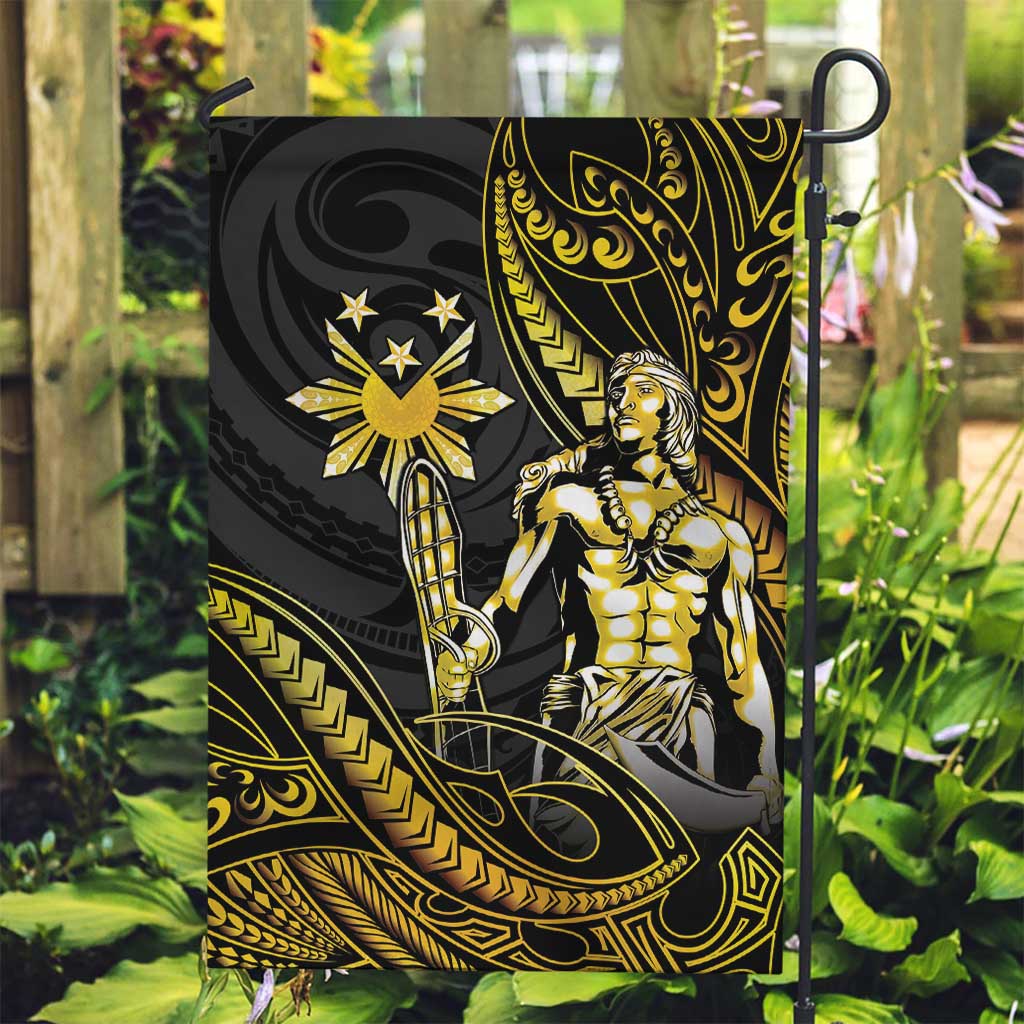 Filipinos Lapu Lapu Hero Garden Flag Gold Polynesian Tribal Tattoo