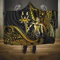 Filipinos Lapu Lapu Hero Hooded Blanket Gold Polynesian Tribal Tattoo