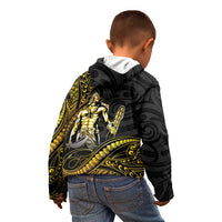 Filipinos Lapu Lapu Hero Kid Hoodie Gold Polynesian Tribal Tattoo