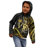 Filipinos Lapu Lapu Hero Kid Hoodie Gold Polynesian Tribal Tattoo