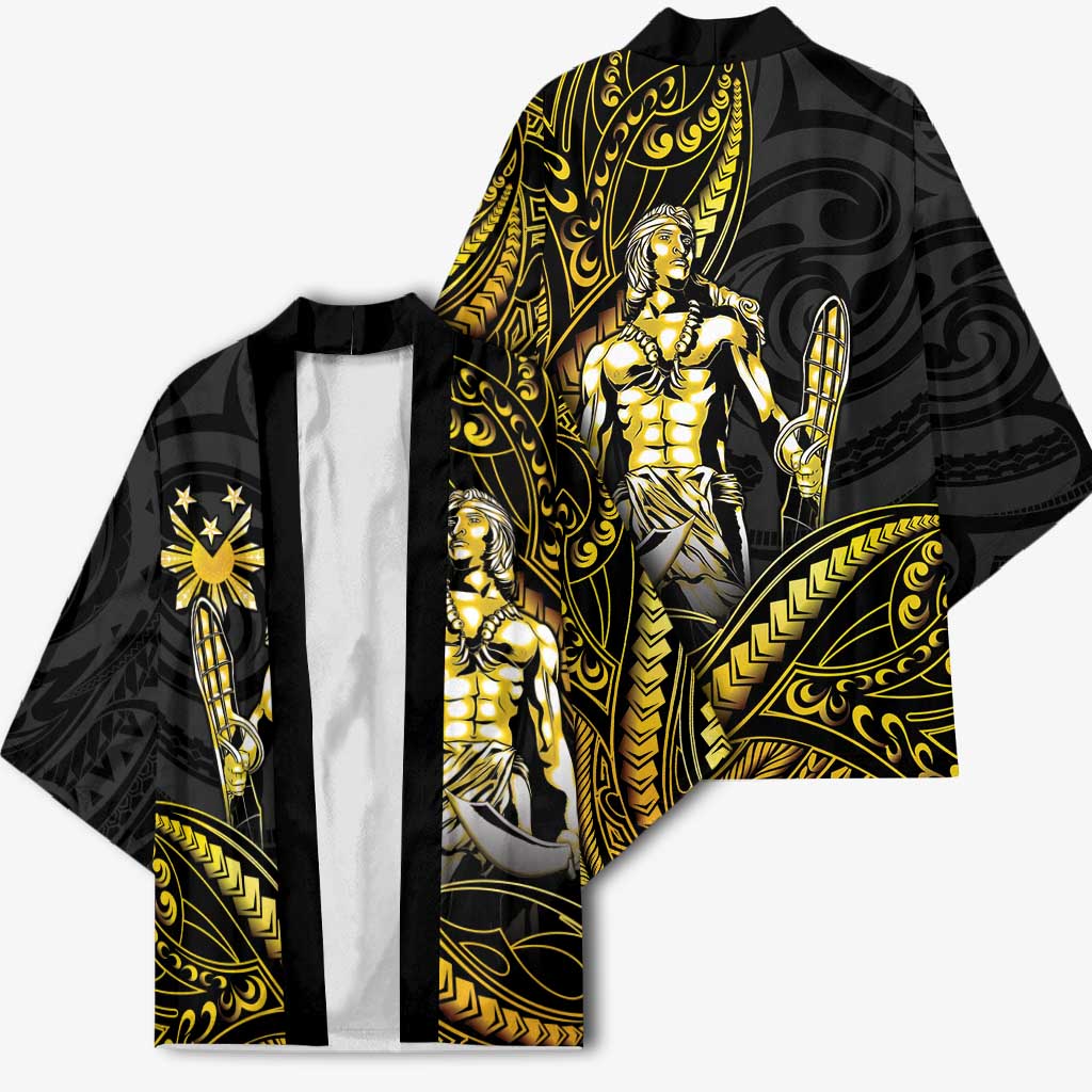 Filipinos Lapu Lapu Hero Kimono Gold Polynesian Tribal Tattoo