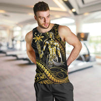 Filipinos Lapu Lapu Hero Men Tank Top Gold Polynesian Tribal Tattoo