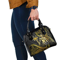 Filipinos Lapu Lapu Hero Shoulder Handbag Gold Polynesian Tribal Tattoo