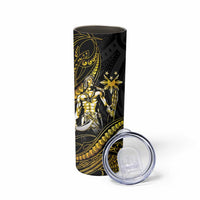Filipinos Lapu Lapu Hero Skinny Tumbler Gold Polynesian Tribal Tattoo LT05 - Polynesian Pride