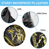 Filipinos Lapu Lapu Hero Spare Tire Cover Gold Polynesian Tribal Tattoo