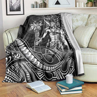 Filipinos Lapu Lapu Hero Blanket Black Polynesian Tribal Tattoo