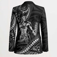Filipinos Lapu Lapu Hero Blazer Black Polynesian Tribal Tattoo