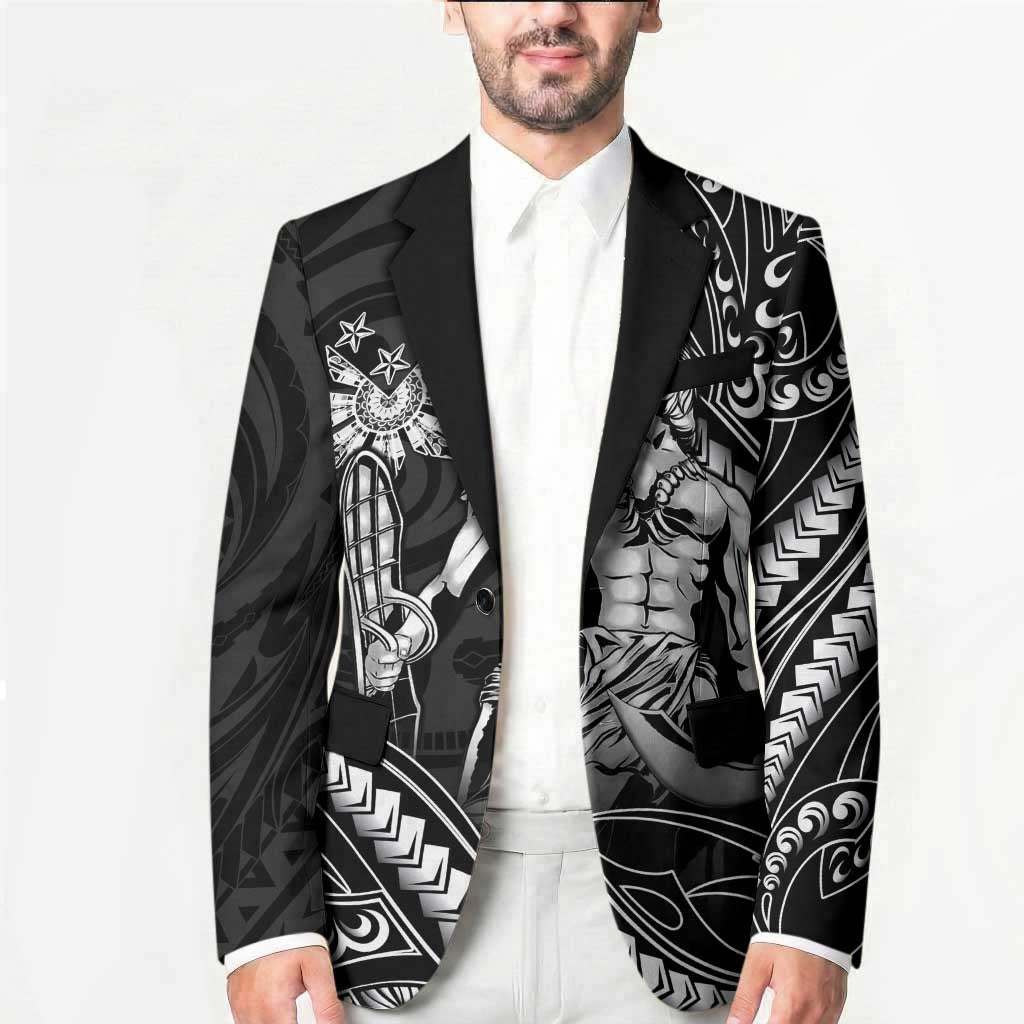 Filipinos Lapu Lapu Hero Blazer Black Polynesian Tribal Tattoo