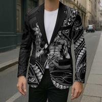 Filipinos Lapu Lapu Hero Blazer Black Polynesian Tribal Tattoo