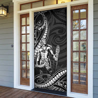 Filipinos Lapu Lapu Hero Door Cover Black Polynesian Tribal Tattoo