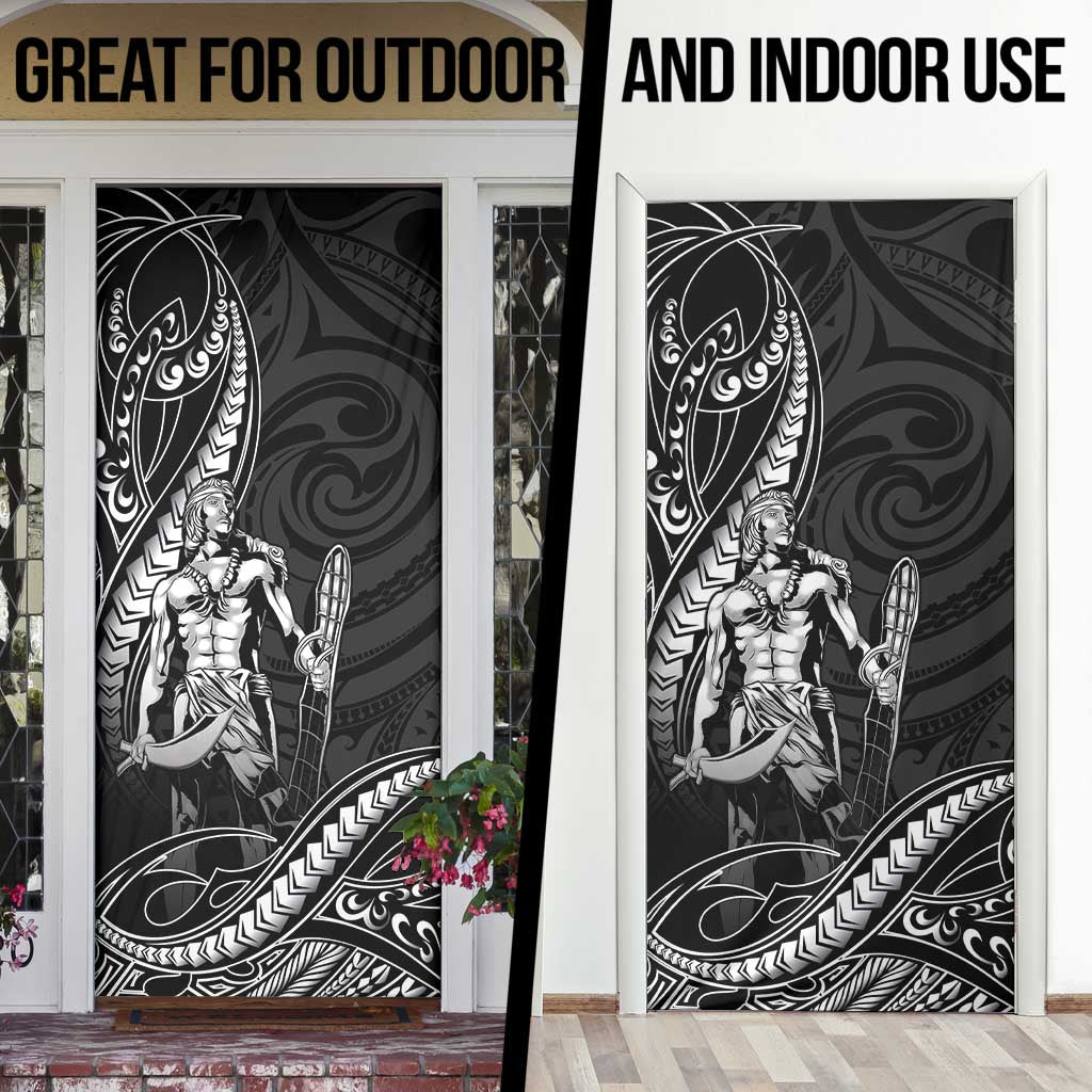 Filipinos Lapu Lapu Hero Door Cover Black Polynesian Tribal Tattoo