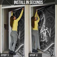 Filipinos Lapu Lapu Hero Door Cover Black Polynesian Tribal Tattoo