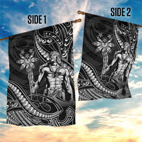 Filipinos Lapu Lapu Hero Garden Flag Black Polynesian Tribal Tattoo
